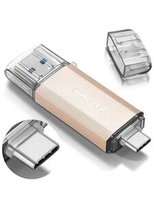 Thkailar 64GB タイプC USBフラッシュドライブ(Type - C usb3.1 gen1 + usb3.0)高速デュアルフラッシュディスクレッド (64GB)
