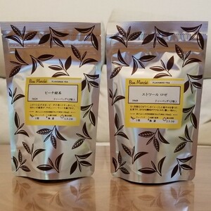 LUPICIA ルピシア 紅茶 エトワールロゼ・ピーチ緑茶 2点セット