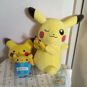 Pokemon ポケモン ピカチュウ ぬいぐるみ 人形 スイーツシリーズ 新品未使用 タグ付き 3セット まとめ売り