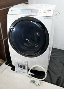 猫(R405-A48) Panasonic パナソニック ドラム式洗濯乾燥機 洗濯10㎏ 乾燥6.0㎏ NA-VX8600L-W 2016年製 ★引取歓迎 東大阪市