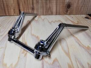 VFタイプ ハンドル メッキ+35π変換キット/汎用35パイ 旧車ハン ゼファーΧ Z400FX Z400GP GPZ400F ZRX400バリオスZ250FTカイ 教習
