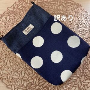 ドット柄 サコッシュ 訳ありm(_ _)m ハンドメイド