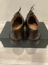 新品未使用　CROCKETT&JONES クロケット&ジョーンズ　ブローグシューズ　9.5 ダークブラウン 9ハーフ ペンプローク　PEMBROKE 茶_画像4