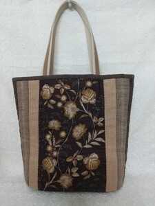 New◆トートバッグ【Brown】◆パッチワーク◆作成キット