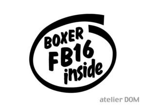 INSIDE ステッカー BOXER FB16 インサイド インプレッサ XV GP/GJ GT/GK レヴォーグ VM