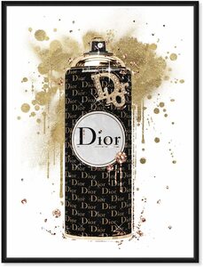 Art hand Auction نادر جديد حجم A3 لوحة فنية Dior مؤطرة Dior ملصق فني مؤطر الفن الحديث, عمل فني, تلوين, آحرون