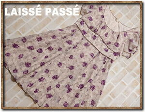 美品！！☆LAISSE PASSE　レッセパッセ　花柄シフォンワンピース☆