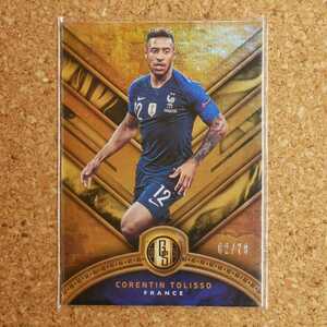 panini gold standard soccer Corentin TOLISSO 79シリ パニーニゴールドスタンダード コランタントリッソ フランス バイエルンミュンヘン