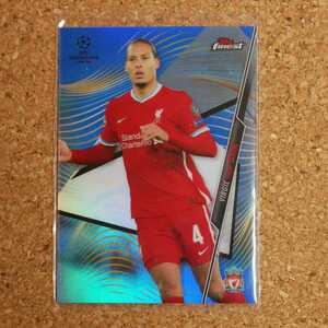 topps finest Virgil van Dijk 150シリ トップスファイネスト フィルジルファンダイク リヴァプール オランダ blue refractor