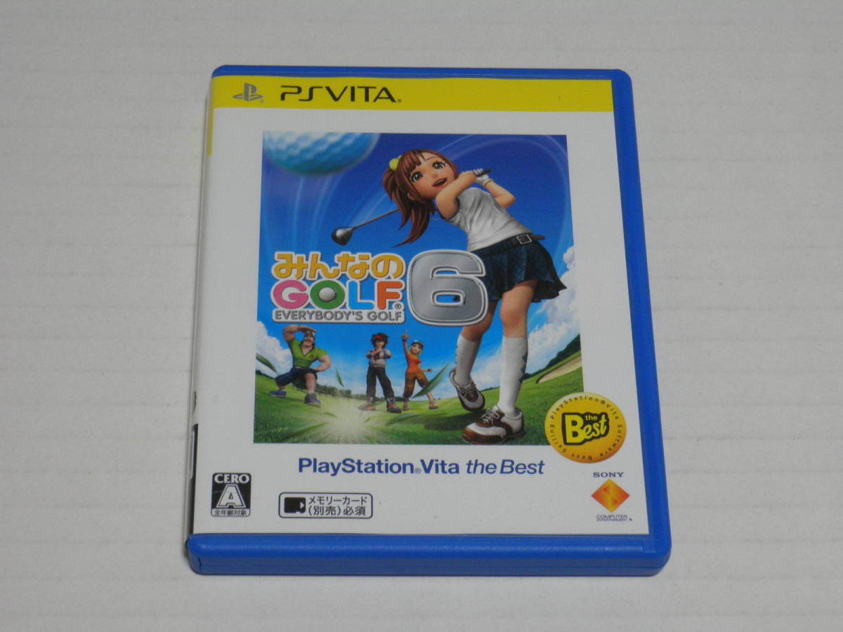 大特価放出 PlayStation®Vita（初回限定版） & みんなのGOLF6 セット 携帯用ゲーム本体
