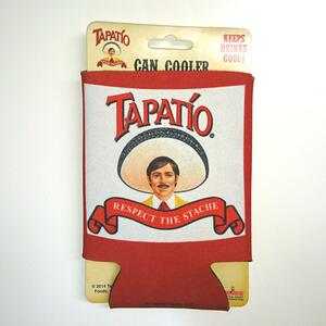 Tapatio (ta шпаклевка .o) RESPECT THE STACHE CAN COOLER жестяная банка кондиционер 