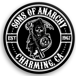 Sons Of Anarchy ( sun zob hole - key ) SEAL CHARMING BUTTON can badge ( pin type )*