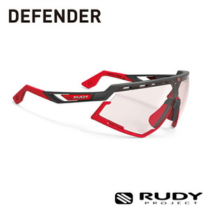 【正規販売店】RUDY PROJECT SP527406-0001 DEFENDER ディフェンダー ブラックマットフレーム バンパーレッドフルオ 調光