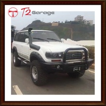 T2GARAGE SUV 4*4 気流ランドクルーザーエアシュノーケルパイプキットセット ランドクルーザー 80 シリーズ LC80 FJ80 LX450 1992-1998_画像2