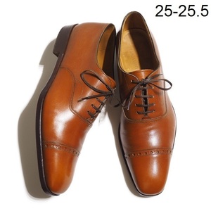 x3847P VHidetaka Fukayahiteta Kafka ya× Tomorrowland V punch do cap tu dress shoes Brown 40.5/25~25.5cm rb mks