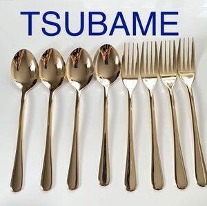 made in TSUBAME 燕三条 ゴールド スプーン フォーク カトラリー
