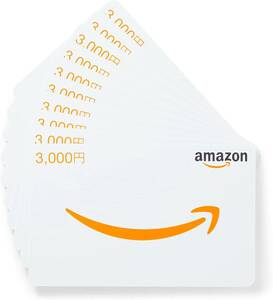 amazonギフトカード　30,000円(3,000円×10枚)　未使用品　アマゾン