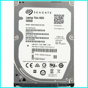 Seagate ST500LT012-1DG142-055 富士通 P/N CP651578-01 2.5インチ 7mm SATA300 500GB 369回 19138時間