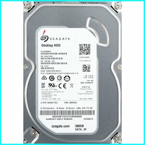 SEAGATE ST500DM002 1SB10A-541 CC61 3.5インチ SATA600 500GB 617回 1144時間