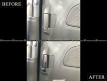 スペーシアカスタムZ MK42S メッキ インナー スライド ドア ハンドル カバー ノブ 両側 4PC ガーニッシュ ベゼル INS－DHC－010－4PC_画像5