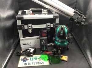 VOICE グリーンレーザー墨出し器 VLG-8X フルライン 受光器付き 【中古】