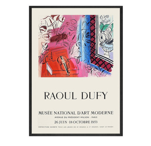 G57 Raoul Dufy ビンテージ モダン 現代アート イラスト キャンバスアートポスター 50×70cm インテリア 雑貨 海外製 枠なし B