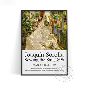 G1763 ホアキン・ソローリャ Joaquin Sorolla キャンバスアートポスター 50×70cm インテリア 雑貨 海外製 枠なし E