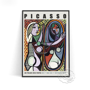 G1768 パブロ・ピカソ Pablo Picasso キャンバスアートポスター 50×70cm インテリア 雑貨 海外製 枠なし D