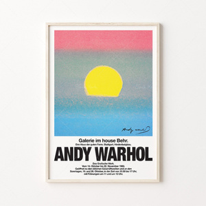 G63 アンディ・ウォーホル Andy Warhol サンセット キャンバスアートポスター 50×70cm 海外製 インテリア 雑貨 枠なし E
