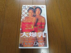 【VHS】　「Eカップ＆Fカップ大爆乳」　Dee Dee（遠藤賀子、飯島美由紀）　㈱笠倉出版社　45min