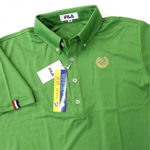 フィラ FILA ゴルフ GOLF 新品 メンズ 吸汗速乾 UVカット 半袖 ボタンダウン ポロシャツ