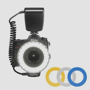 送料無料★NEEWER カメラ/一眼レンズカメラ用 接写専用ストロボ LED 48球 マクロリングライト/マクロリングフラッシュ