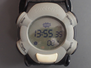  редкий Vintage Swatch Swatch.BEAT точка свекла цифровой кварц часы управление No.00291