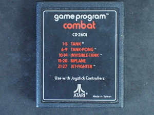 超レア アタリ2600 ゲーム カセット コンバット ATARI VCS Atari2600 COMBAT tank tank-pong invisible-tank BIPLANE CX-2601 No.6218