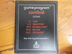 超レア アタリ2600 ゲーム カセット コンバット ATARI VCS Atari2600 COMBAT tank tank-pong invisible-tank BIPLANE CX-2601 No.6236