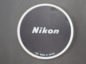 送料370円 中古 Nikon ニコン カメラレンズキャップ 蓋 72mm 品番: 72N 管理No.16021