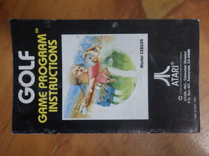 超レア アタリ2600 ATARI Atari VCS Atari2600 ゲーム 取扱説明書 ゴルフ GOLF CX2634 1980年 No.9722