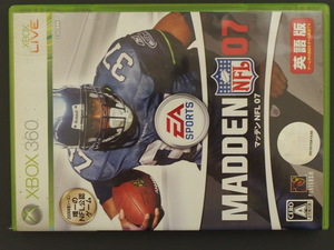 希少 名作 Microsoft XBOX360 エックスボックス エレクトロニック・アーツ EA SPORTS MADDEN BFL マッデン 07 4NU00001 管理No.9370