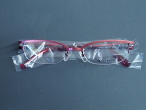 新品 増永眼鏡(株) MASUNAGA 眼鏡 メガネフレーム 種別: メタル ハーフリム サイズ: 52□18-140 材質: TIITANIUM 型式: MA-3203
