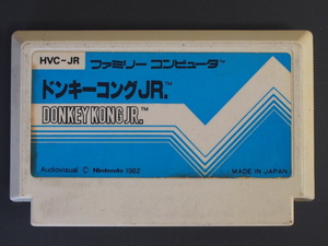 Редкий Nintendo Family Computer Nes ROM Cassette Cassette Donkey Kong Jr. Donkey Kong Jr. HVC-JR Management № 0234