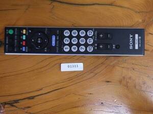 中古 ソニー (SONY) テレビ リモコン 型番: RM-JD017 管理No.1311