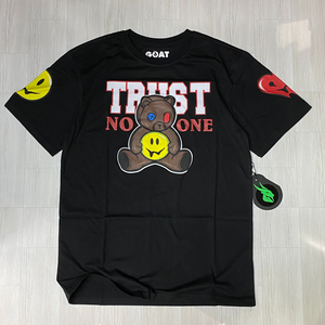 USA正規品【2XL】 GOAT Solo ゴートソロ TRUST NO ONE ベア BEAR 半袖 Tシャツ 黒 ストリート オーバーサイズ ウェストコースト (GT1)