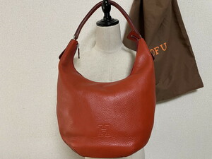 *10800 jpy prompt decision * postage included * HIROFU Hirofu leather bag 