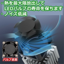 ヘッドライトバルブ ロービーム セドリック グロリア Y32 日産 4面 LED H4 6000K 30000lm SPEVERT製_画像8