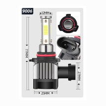 ヘッドライトバルブ ロービーム FTO DE2A 3A 三菱 4面 LED 9006(HB4) 6000K 30000lm SPEVERT製_画像2