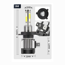 ヘッドライトバルブ ロービーム R2 RC1 2 スバル 4面 LED H4 6000K 30000lm SPEVERT製_画像2