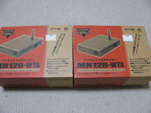 [ ultra rare goods ] serial port wireless adaptor NTT-ME MN128-WTA 2 piece set 