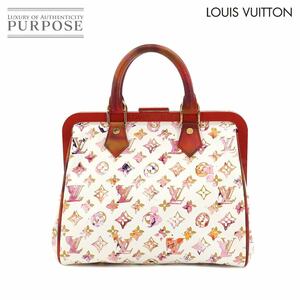 未使用 展示品 ルイ ヴィトン LOUIS VUITTON モノグラム ウォーターカラー スピーディ ハンド バッグ カロングレザー M95729 90161107