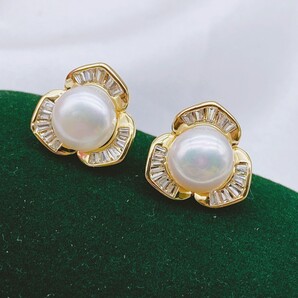 (55)ピアス、真珠