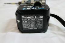 6053 makita マキタ TD130D 充電式インパクトドライバ 14.4V 通電確認済み_画像8